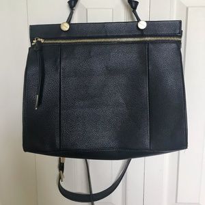 Black Leather Satchel